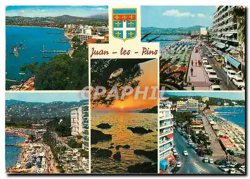 Cartes postales moderne Juan les Pins La Cote d'Azur vue generasle la promenade du soleil Avenue Guillaumant coucher de