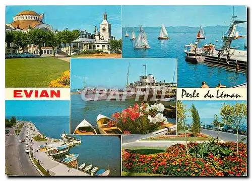 Cartes postales moderne Evian les Bains (Haute Savoie) Perle du Leman Bateau