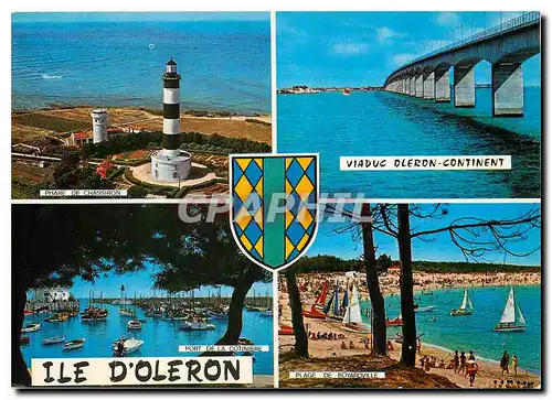 Cartes postales moderne Ile d'Oleron (Ch Mme) Phare de Chassiron Port de la cotiniere Viaduc Oleron Continent  Plage de