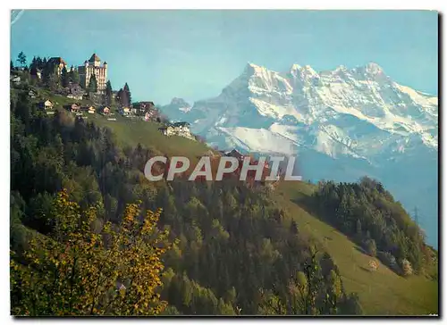 Cartes postales moderne Caux sur Montreux et les Dents du Midi Centre mondial pour le Rearmement moral