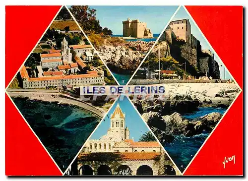Moderne Karte Couleurs et Lumiere de France La Cote d'Azur Miracle de la Nature Iles de Lerins (Alpes Maritime