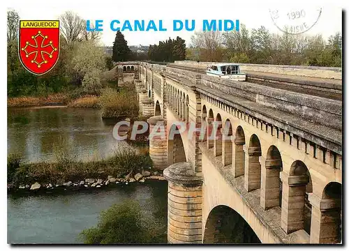 Moderne Karte Le Canal du Midi