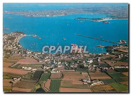 Moderne Karte La Bretagne en Couleur Ile de Batz Enez Vaz (Finstere)