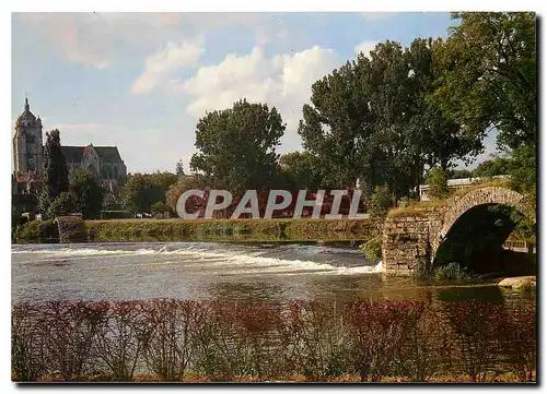 Cartes postales moderne La Franche Comte Pittoresque Dole (Jura) Barrage sur le Doubs Vestiges d'un pont du Moyen age