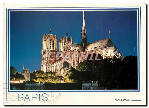 Cartes postales moderne Paris Notre Dame Illuminee