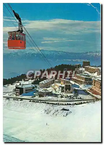 Cartes postales moderne Chamrousse Isere Alt 1650 2250 m Au fond la Chaine du Vercors