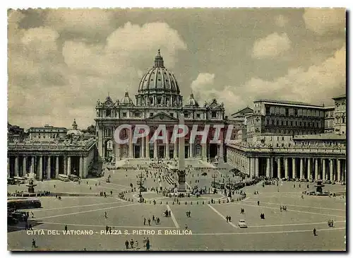 Cartes postales moderne Citta Del Vaticano Place Saint Pierre et Basilique