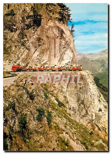Cartes postales moderne Artousste (B Pyr) Alt 2000 m Le Train du Lac au bord d'un apic