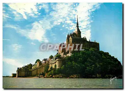 Cartes postales moderne Couleurs et Lumiere de France Le Mont Saint Michel Merveille de l'Occident Batiment de la Mervei