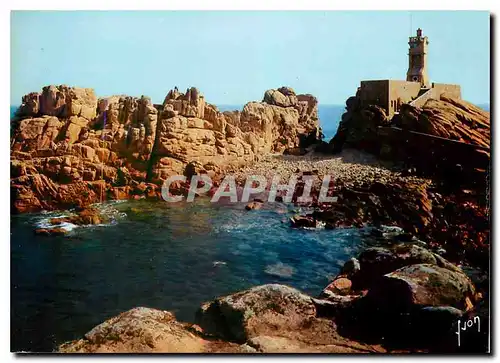 Moderne Karte Couleurs et Lumiere de France Brehat (Cotes du Nord) Ile des Fleurs et des rochers roses le Phar