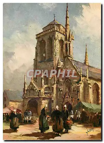 Cartes postales moderne Locronan (Finistere) L'Eglise