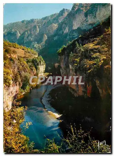 Moderne Karte Couleurs et Lumiere de France Gorges du Tarn (Lozere) le Tarn aux Detroitsq