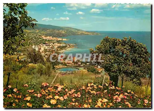 Moderne Karte Sanremo Panorama from the Westside