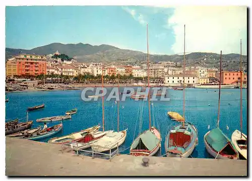 Moderne Karte Sanremo Cote des Fleurs Sanremo Bateaux de peche