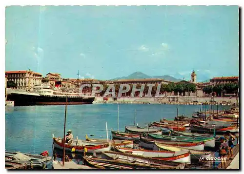 Cartes postales moderne Nice Le Port et le Courrier pour la Corse Bateau
