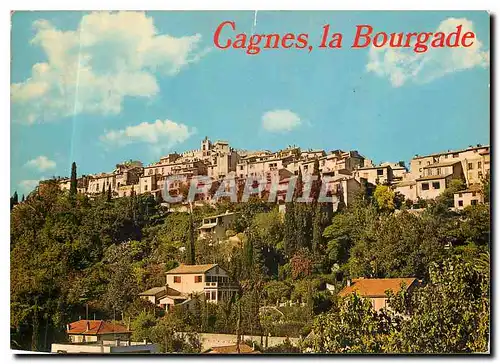 Moderne Karte La Cote d'Azur inoubliable Cagnes sur Mer la Bourgade