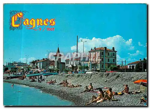 Cartes postales moderne La Cote d'Azur inoubliable Cagnes sur Mer le bord de mer