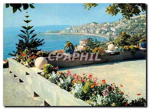 Moderne Karte Couleurs et Lumiere de France La Cote d'Azur miracle de la nature Menton (Alpes Maritimes) Le Po