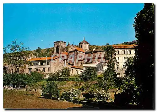 Moderne Karte Volvic (Puy de Dome) vue sur Volvic et l'Eglise