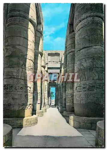 Moderne Karte Karnak The hypostyle Hall