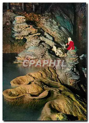 Cartes postales moderne Gouffre de Padirac (Lot) Lac Superieur Stalagmites