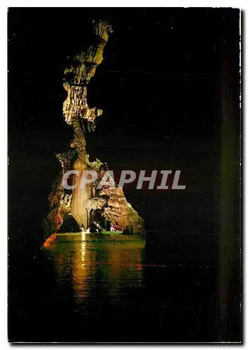 Cartes postales moderne Gouffre de Padirac (Lot) Le Lac de la Pluie vu de la Riviere plane