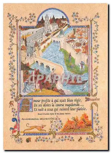 Cartes postales moderne  Sur les chemins de Saint Jaques de Compostelle Brantome