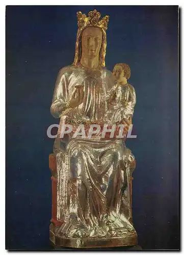 Cartes postales moderne Evron (Mayenne) Basilique N D de l'Epine Vierge de l'Enfant assise