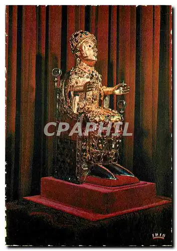 Cartes postales moderne Conques (Aveyron) Piece maitresse du Tresor Statue reliquaire de Sainte Foy (Xes)