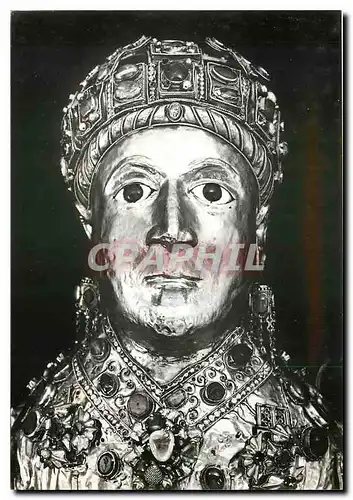 Cartes postales moderne Conques (Aveyron) Basilique Majaste de Sainte Foy (detail)