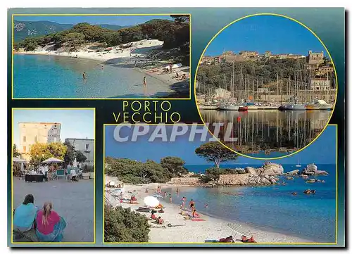 Moderne Karte Souvenir de Corse Porto Vecchio