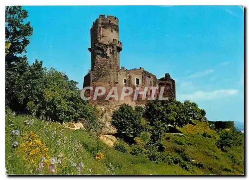 Moderne Karte  Chateau de Tournoel (Puy de Dome) ce Chateau appartint au XIIe s au comtes d'Auvergen