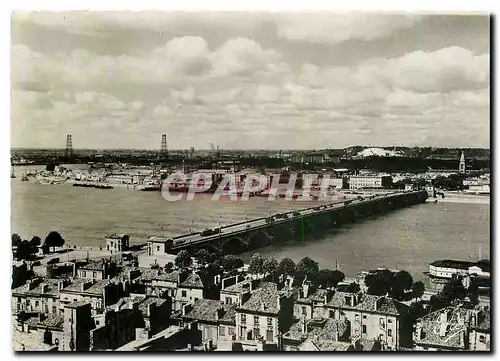 Moderne Karte Bordeaux (Gironde le Pont de Pierre Vue sur la Bastide