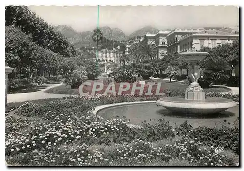 Moderne Karte Menton Le jardin public