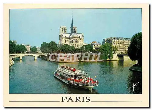 Cartes postales moderne Couleurs et Lumiere de France Paris Notre Dame et la Seine