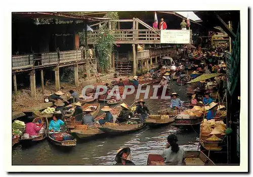 Cartes postales moderne Dammernsaduak Floating Market Rajburi Province Thailande