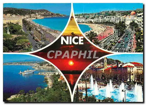 Cartes postales moderne La Cote d'Azur French Riviera Nice