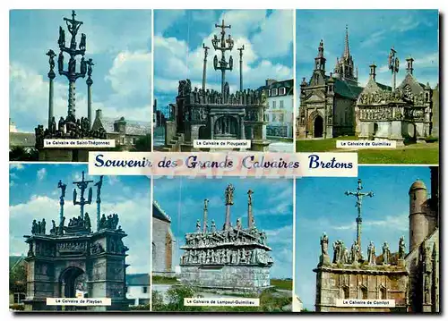 Cartes postales moderne Les Grands Calvaires Bretons Saint Thegonnec Plougastel Guimiliau Pleyben Lampaul Comfort