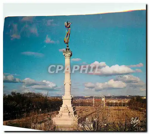 Moderne Karte Bordeaux Le monument des Girondins et la Place des Quiconces