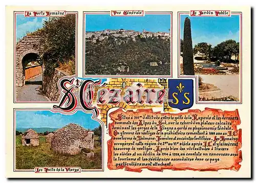 Cartes postales moderne Souvenir de Saint Cezaire sur Siagne (A M) alt 475 m