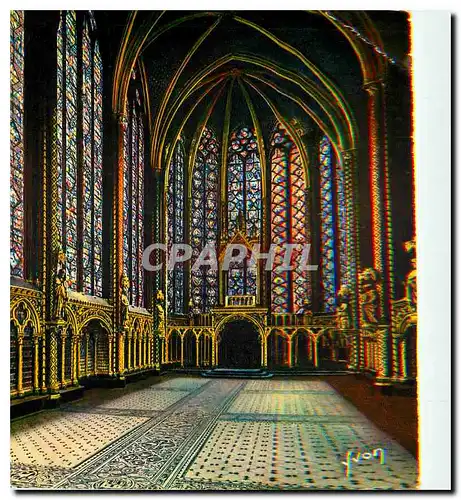 Cartes postales moderne Couleurs et Lumiere de France Paris Interieur de la Sainte Chapelle