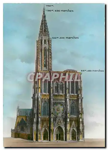 Cartes postales moderne Strasbourg (Bas Rhin) La Cathedrale