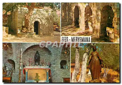 Moderne Karte Efes Turkye La Sainte Vierge St Maria