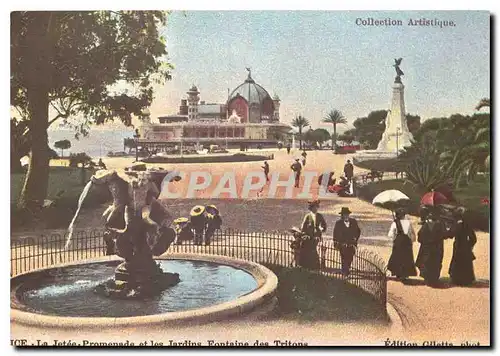 REPRO Nice au temps Passe La Jetee Promenade et les Jardins en 1905