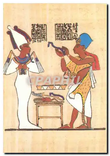 Moderne Karte Mural painting from the tomb of tub Ankh Amun