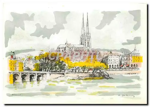 Cartes postales moderne Bayonne l'Adour et vue generale