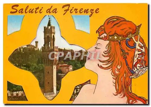 Cartes postales moderne Saluti da Firenze ete Florentin