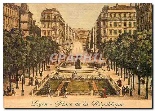 Cartes postales moderne Lyon Place de la Republique