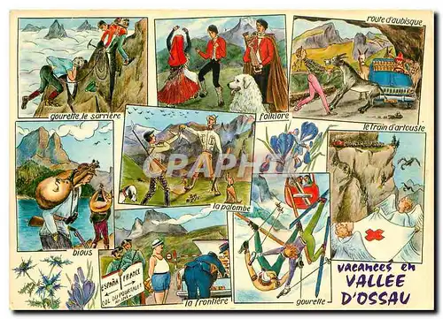 Cartes postales moderne Tourisme Pyreneen vacances en Vallee d'Ossau