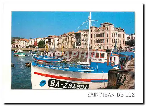 Cartes postales moderne Saint Jean de Luz (Pyrenees Atl) Le Port Bateau de peche